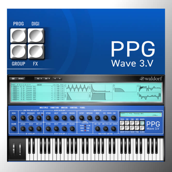 旧时代合成器 Waldorf PPG Wave 3 V v1.3.1 Incl Keygen [WIN macOS]