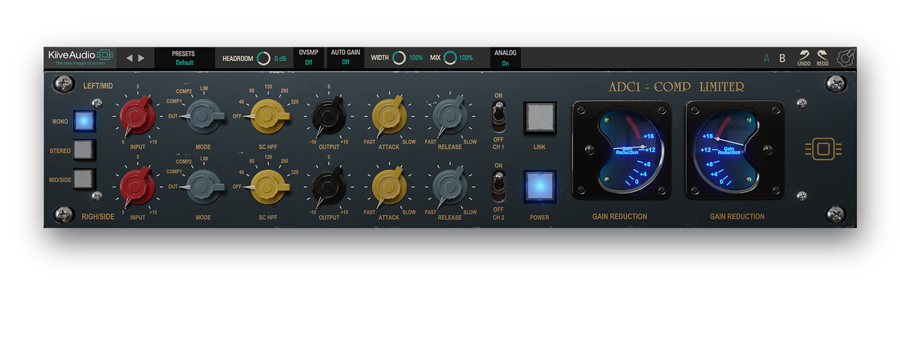 最经典压缩效果器！Kiive Audio ADC1 Compressor v1.0.1 WIN&MAC（2022.11.17更新版本）