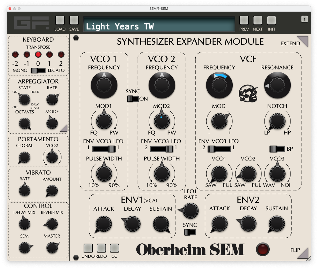 模块模拟合成器插件！GForce Oberheim SEM v1.0.0 WiN&MAC