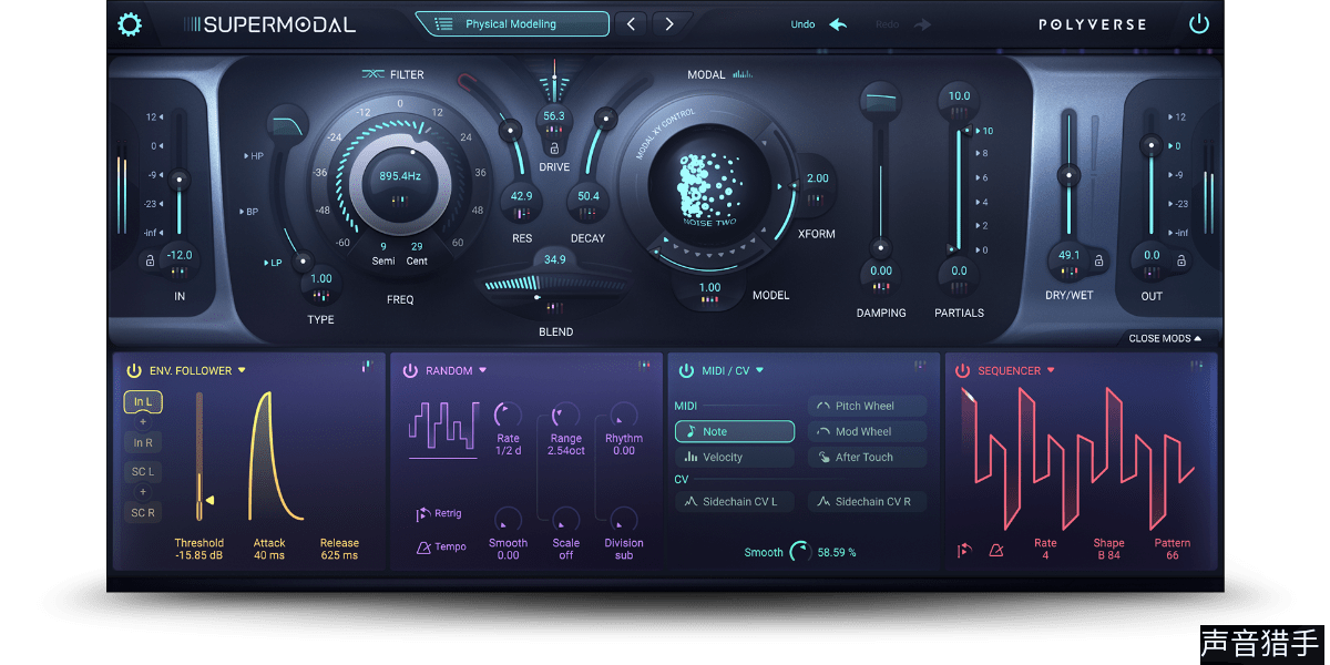 现代滤波器！Polyverse Music Supermodal 0.5.0 WIN&MAC