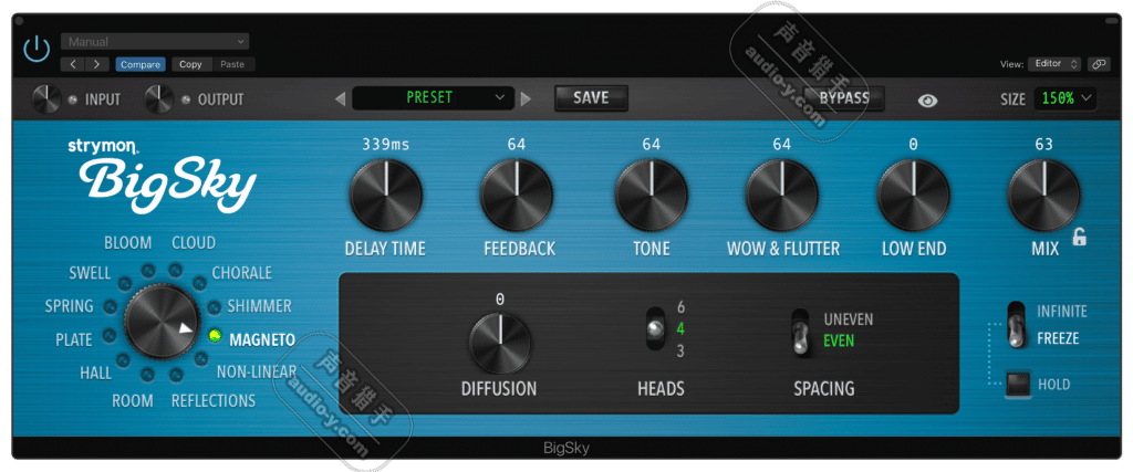 最强混响天空混响效果器!Strymon BigSky Plugin v1.2.0 WIN&MAC(MAC仅支持M芯片AU格式)