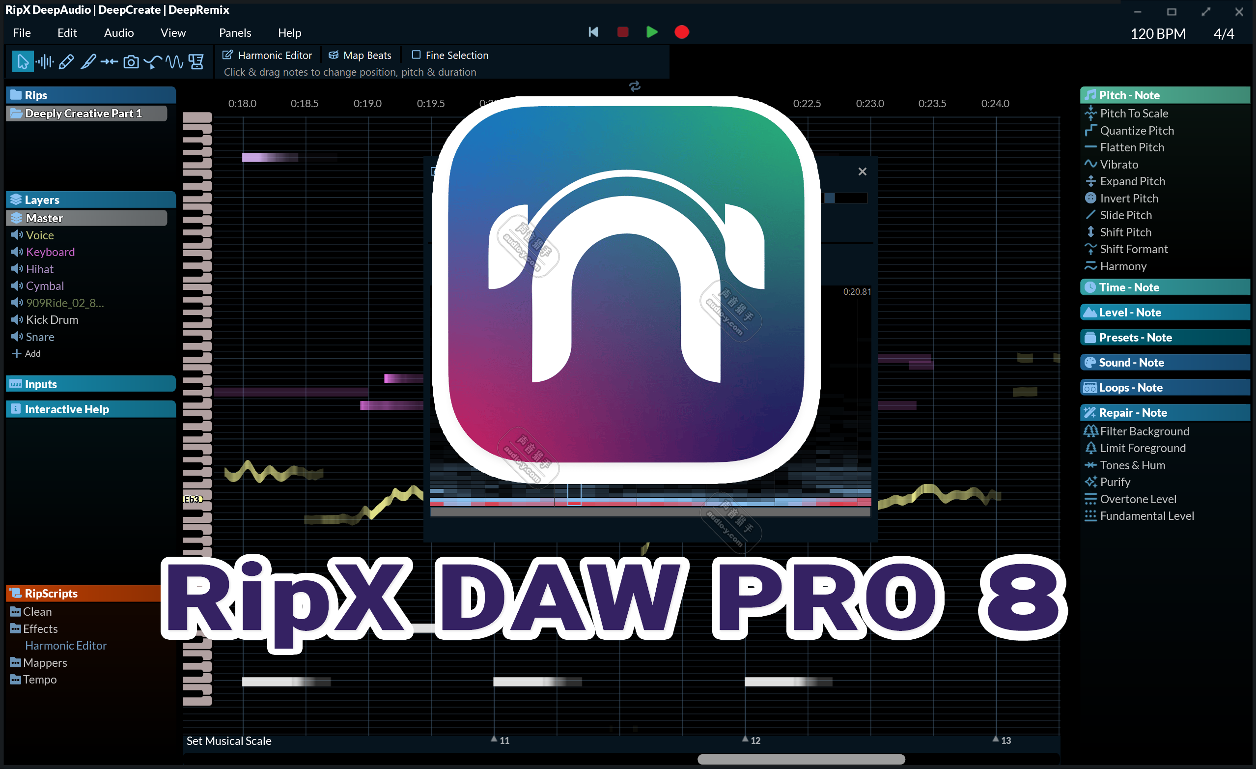 最新专业AI音频分离软件!Hit’n’Mix RipX DAW PRO 8 v8.0.3 WIN&MAC
