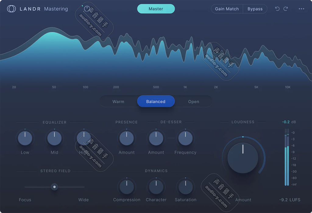 最强AI智能母带效果器！LANDR Mastering Plugin Pro v1.1.35 MAC版