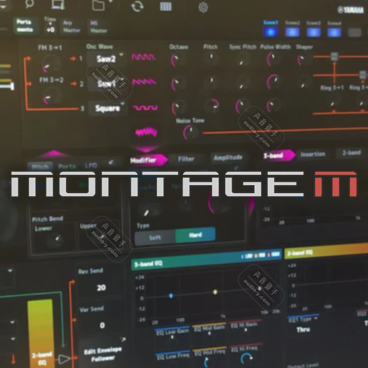 雅马哈蒙太奇合成器软音源!Yamaha Expanded Softsynth Plugin for MONTAGE M v3.0.1 WIN&MAC