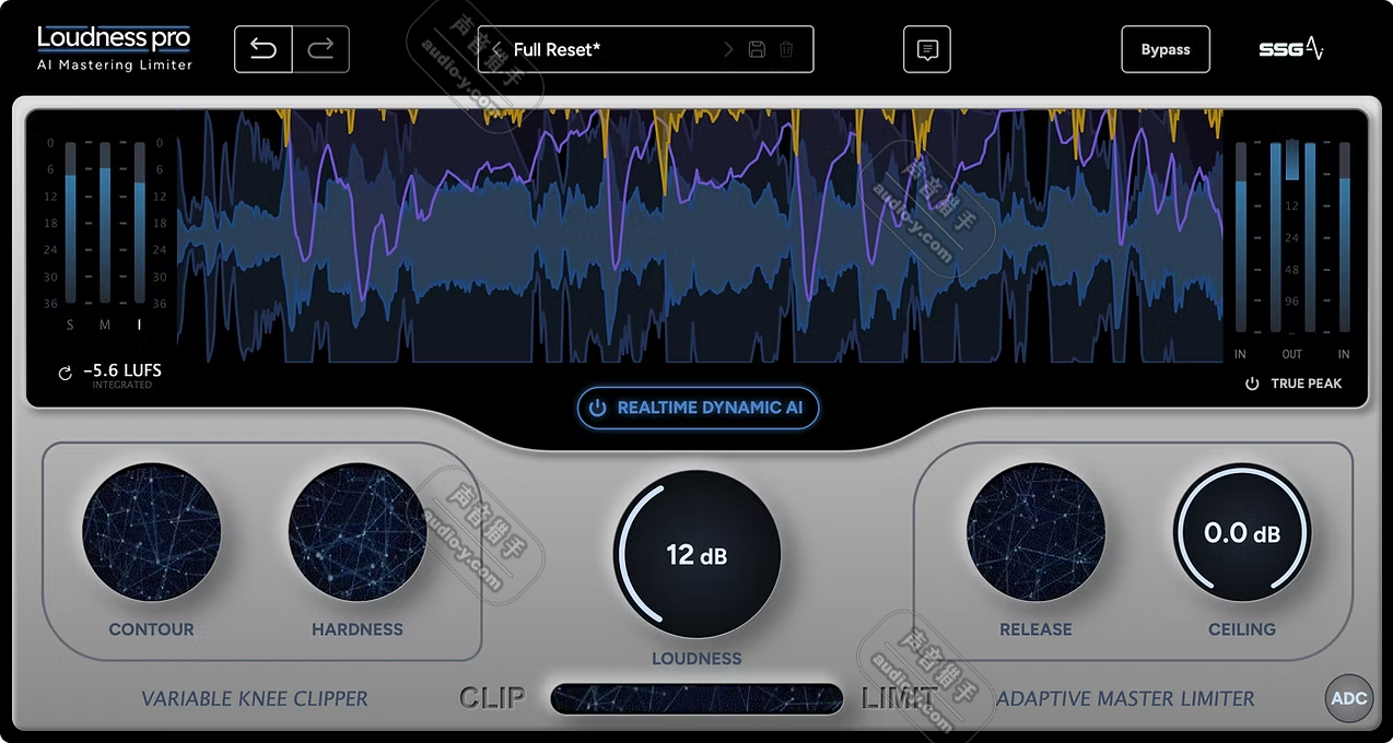AI母带限制器超高响度插件!SSG Audio Loudness Pro v1.0.75 WIN&MAC