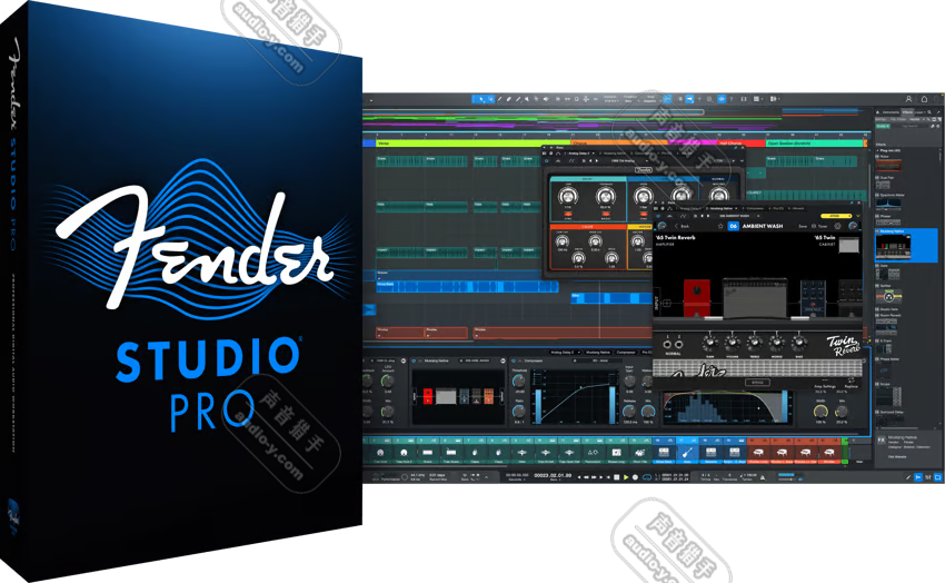 最新音乐制作软件直播机架！Fender Studio Pro 8 v8.1.0 WIN&MAC（附安装教程）