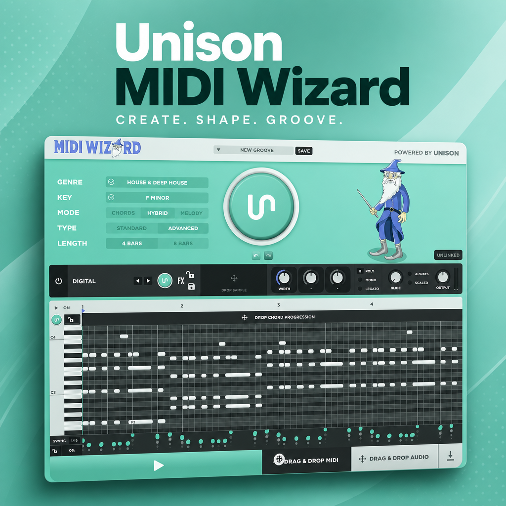 智能和弦旋律生成器插件！Unison MIDI Wizard v2.2.48 WIN&MAC