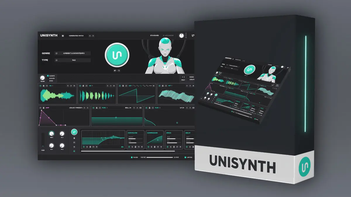 智能AI风格化生成合成器音源!Unison Audio Unisynth v1.0 WIN&MAC