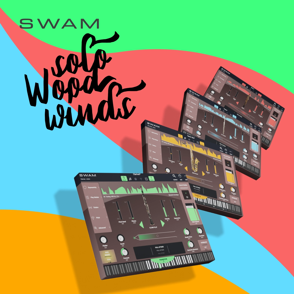 专业建模木管独奏音源合集!Audio Modeling SWAM Solo WoodWinds Bundle v3.12.3 WIN&MAC