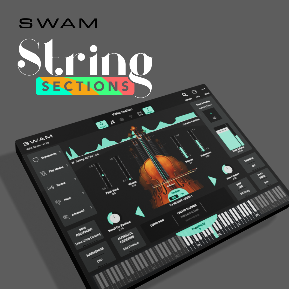 专业建模弦乐合奏音源合集!Audio Modeling SWAM String Sections v1.6.4 WIN&MAC