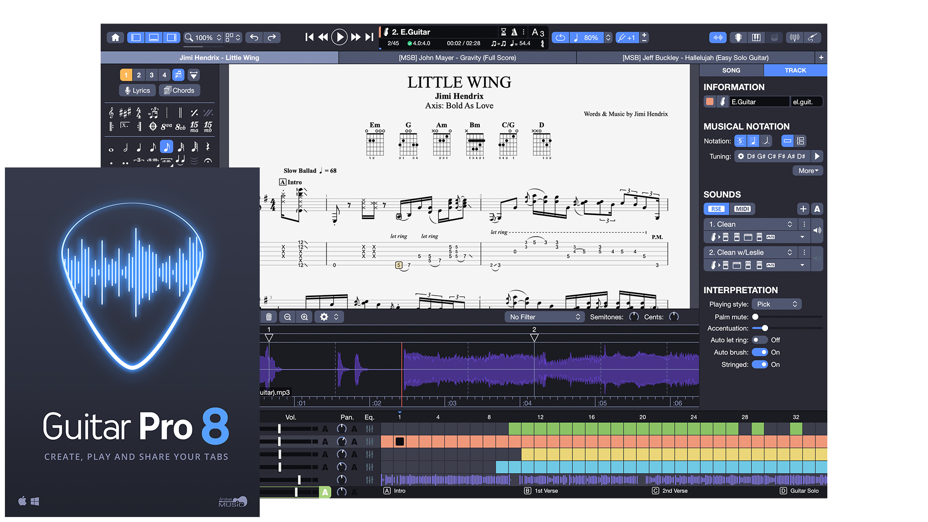 专业吉他打谱软件！Guitar Pro 8.1.5 WIN&MAC（附带安装教程）